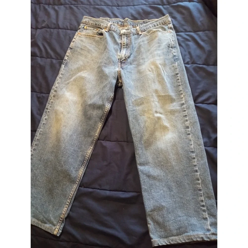 Levi's 550 Mens 40x30 Relaxed Fit Straight‎ Leg Jeans Medium Wash Pants